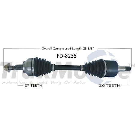 Surtrack Axle Cv Axle Shaft, Fd-8235 FD-8235